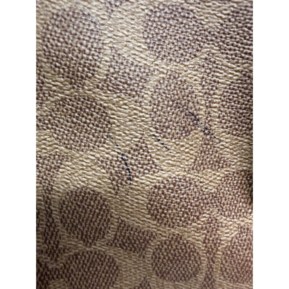 Coach Sutton Hobo Shoulder Crossbody Bag Signature Canvas Snakeskin TAN PLATINUM - Picture 3 of 14